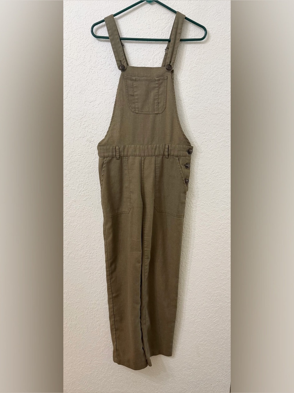 Bridge & Burn Olive Green Utility Overalls - S